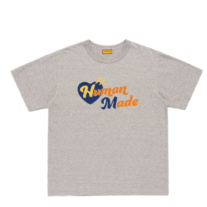 Human Made Heart T Shirt Gray フロント ハートグラフィック