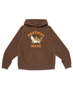 Pokemon Human Made Heavyweight Hoodie BROWN front view
