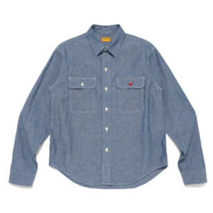 Human Made Chambray Work Shirt Past Front View