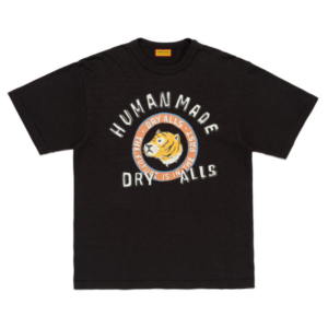 Human Made Tiger Graphic Slub Yarn Black front view