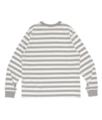 Human Made Stripped Long Sleeve T Shirt Gray back view