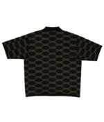 Human Made Knit Polo Shirt Olivedrab back view
