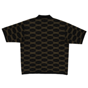 Human Made Knit Polo Shirt Olivedrab back view