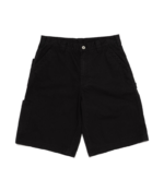 Human Made Work Shorts Black front view