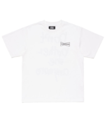 Human Made Black Printed White T Shirt front view