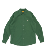 Human Made Twill BD Shirt Green front view
