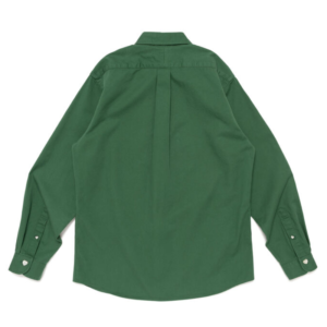 Human Made Twill BD Shirt Green back view