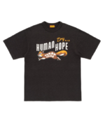 Human Hope Graphic Black T-Shirt front view