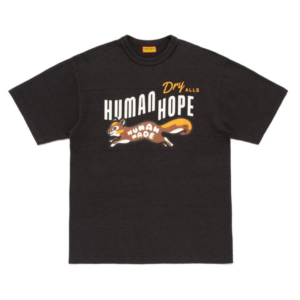 Human Hope Graphic Black T-Shirt front view