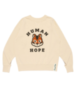 Human Hope Tsuriami Sweatshirt White front view