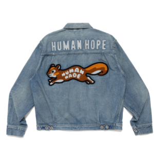 Human Hope Denim Work Jacket Indigo back view