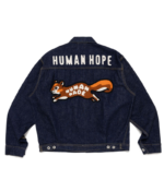 Human Hope Work Denim Jacket Indigo back view