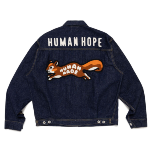Human Hope Work Denim Jacket Indigo back view