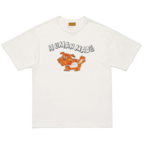 Human Made New Dog Graphic T Shirt White front view