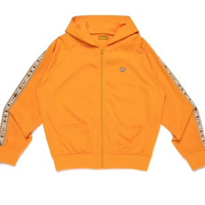 Human Made Zip Up Hoodie Orange front view