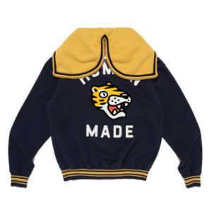 Human Made Zip-Up Hoodie Navy back view