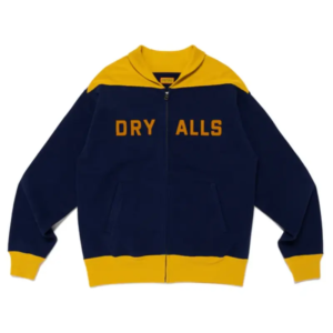 Human Made ZIP UP Sweatshirt Navy front view