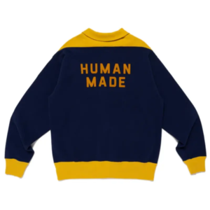 Human Made ZIP UP Sweatshirt Navy back view
