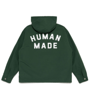 Human Made Anorak Parka Green back view