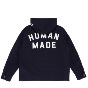Human Made Anorak Parka Navy back view