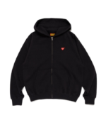 Human Made New Classic Zip Up Hoodie Black front view