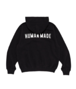 Human Made New Classic Zip Up Hoodie Black back view