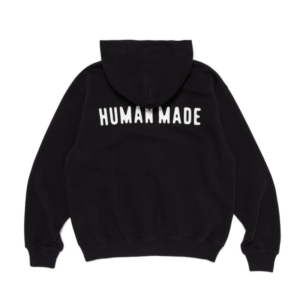 Human Made New Classic Zip Up Hoodie Black back view