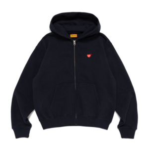 Human Made New Classic Zip Up Hoodie Navy front view