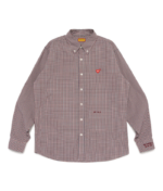 Human Made New Check BD Shirt Red front view