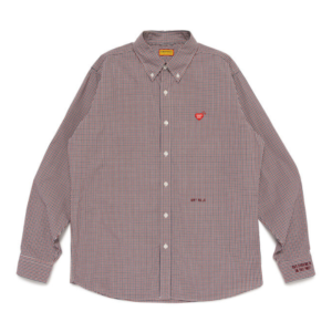 Human Made New Check BD Shirt Red front view