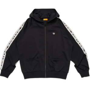 Human Made Zip Up Hoodie Black front view