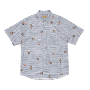 Human Made Patchwork Printed Flower S/S Shirt front view