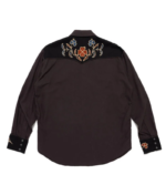 Human Made Charcoal Western Shirt back view