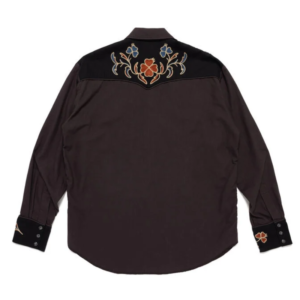 Human Made Charcoal Western Shirt back view