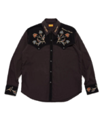 Human Made Charcoal Western Shirt front view