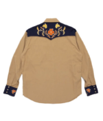 Human Made Beige Western Shirt back view