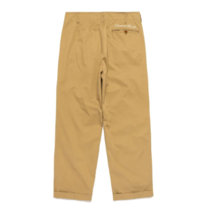 Human Made Beige Tuck Pants back view
