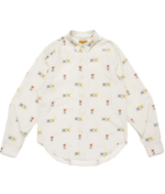 Human Made Heart Printed Shirt White front view