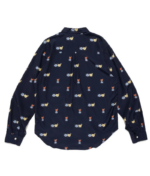 Human Made Heart Printed Shirt Navy back view