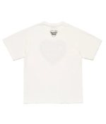 Human Made Red Heart White Graphic T Shirt back view