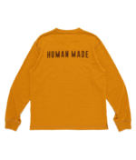 HUMAN MADE Henley Neck Shirt Yellow Back View
