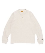 Human Made Henley Neck Shirt White front view