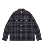 Human Made New Flannel Check Shirt Black front view