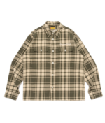 Human Made New Flannel Check Shirt Olivedrab front view