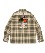 Human Made New Flannel Check Shirt Olivedrab back view