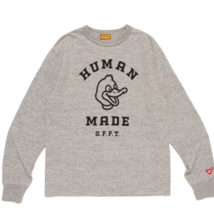 Human Made G.F.F.T Duck T-Shirt Gray front view