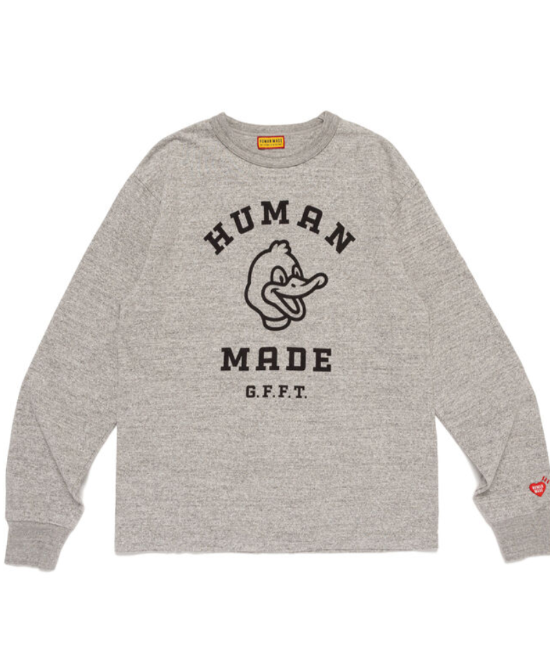 Human Made G.F.F.T Duck T-Shirt Gray – Front Human Made G.F.F.T Duck T-Shirt Gray front view