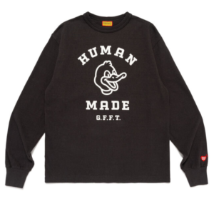 Human Made G.F.F.T Duck T-Shirt Black front view