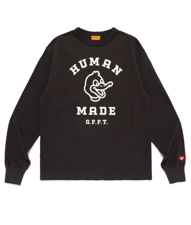 Human Made G.F.F.T Duck T-Shirt Black Front Human Made G.F.F.T Duck T-Shirt Black front view