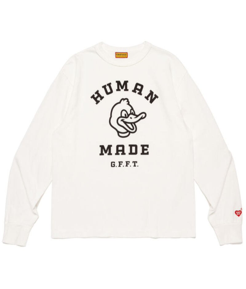 Human Made G.F.F.T Duck T-Shirt White – Front Human Made G.F.F.T Duck T-Shirt White front view